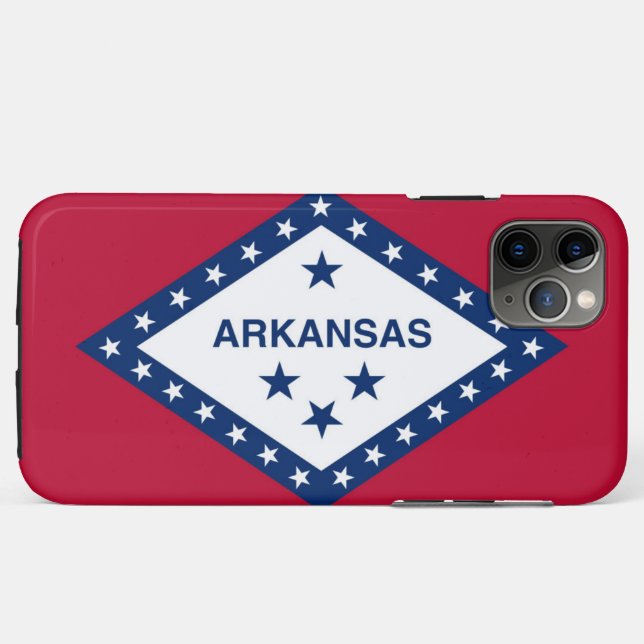 Capa Para iPhone 11 Pro Max Bandeira do Arkansas (Verso (horizontal))