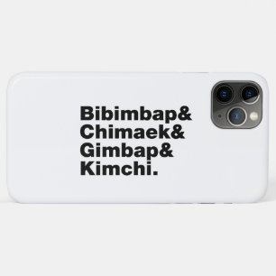 Capa Para iPhone 11 Pro Max Bibimbap & Chimaek & Gimbap & Kimchi. Comidas core