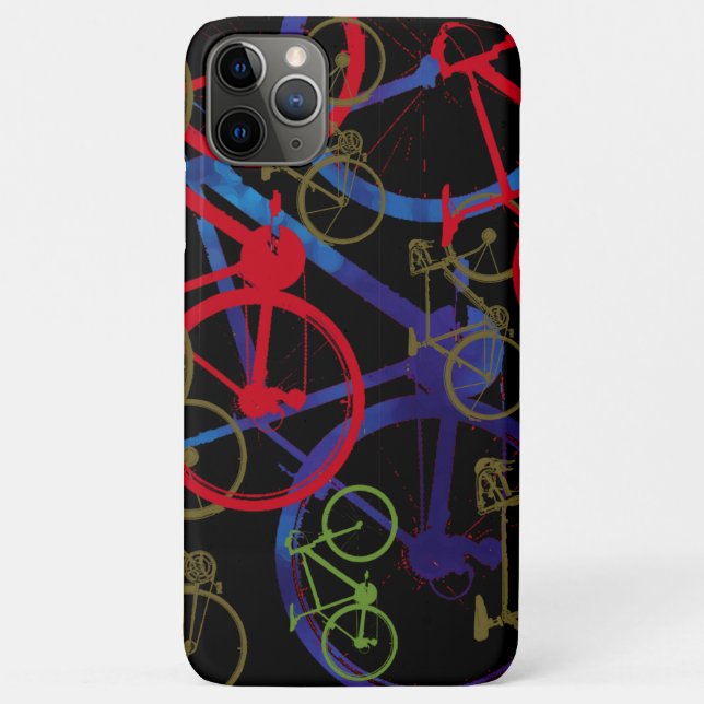 Capa Para iPhone 11 Pro Max bicicletas urbanas com tema desportivo (Verso)
