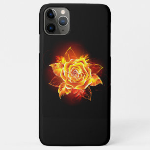 Capa Para iPhone 11 Pro Max Blooming Fire Rosa
