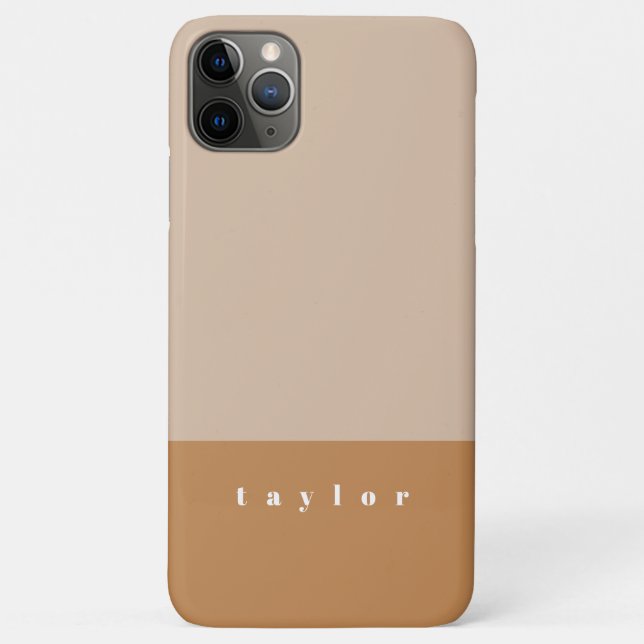 Capa Para iPhone 11 Pro Max Blush Color Block Personalizado (Verso)