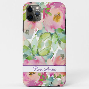Capa Para iPhone 11 Pro Max Boho Pastel Watercolor