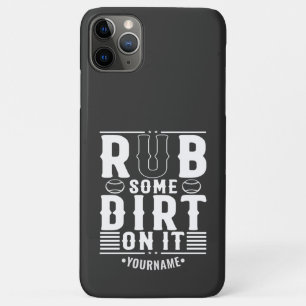 Capa Para iPhone 11 Pro Max Bola De Beisebol Engraçada Nela