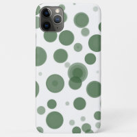 Bolhas Minimas de Pontos Polka Verde e Branco