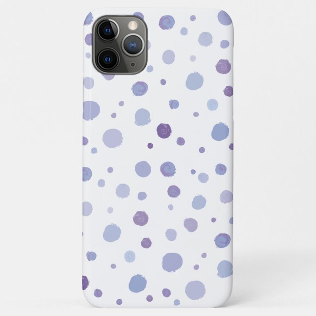 Capa Para iPhone 11 Pro Max bolinhas pintadas à mão (Verso)