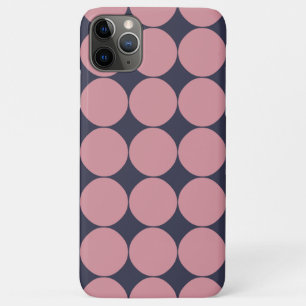 Capa Para iPhone 11 Pro Max Bolinhas rosa Na moda moderna