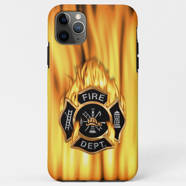 Capa Para iPhone 11 Pro Max Bombas do Corpo de Bombeiros (Verso)
