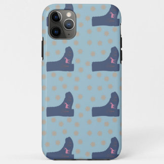 Capa Para iPhone 11 Pro Max botas de veado azul turquesa