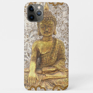 Capa Para iPhone 11 Pro Max Buda Dourado Floral Flores