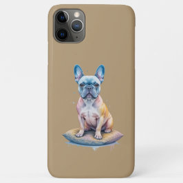 Capa Para iPhone 11 Pro Max Bulldog Francés Colorido y Artístico