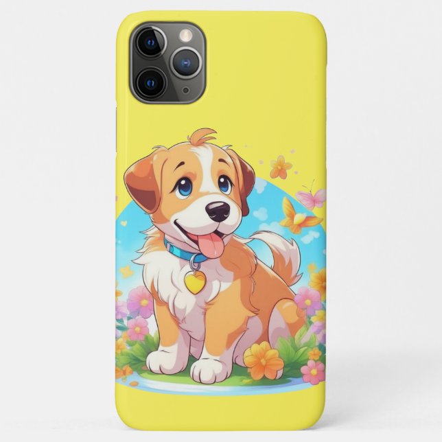 Capa Para iPhone 11 Pro Max Cachorro Cachorro (Verso)