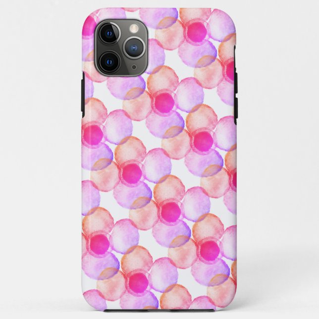 Capa Para iPhone 11 Pro Max Caixa iPhone / iPad com flores (Verso)