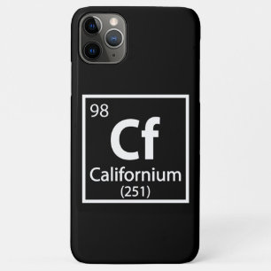 Capa Para iPhone 11 Pro Max Califórnia - Mesa periódica da ciência da Califórn