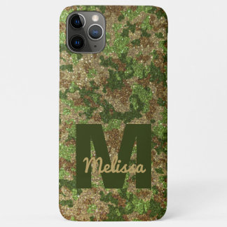 Capa Para iPhone 11 Pro Max Camouflagem verde acelera glusor Camo Nome do Mono