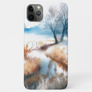 Capa Para iPhone 11 Pro Max Campo de arte aquática
