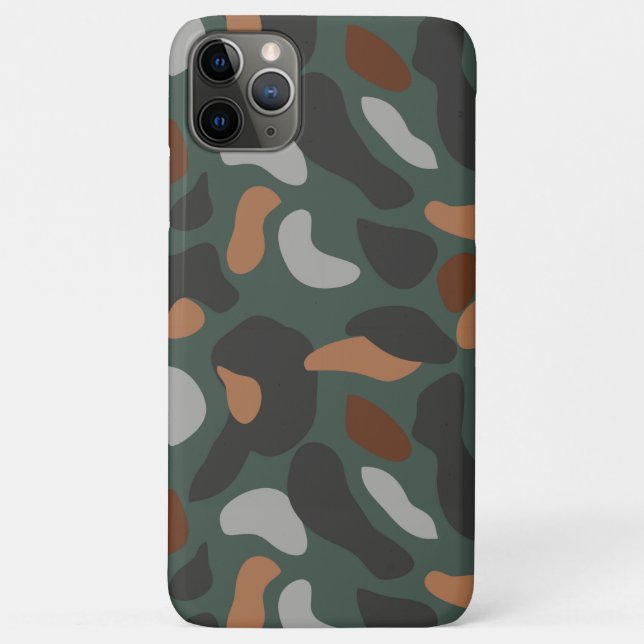 Capa Para iPhone 11 Pro Max Camuflagem do Exército (Verso)