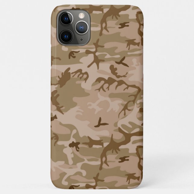 Capa Para iPhone 11 Pro Max Camuflagem no Deserto (Verso)