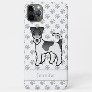 Capa Para iPhone 11 Pro Max Cão e nome do Cachorro-Cachorro Preto e Penteado B
