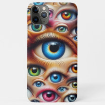 Capa de iPhone Olhos Surrealistas Coloridos