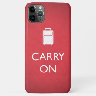 Capa Para iPhone 11 Pro Max CARREGAR LIGADO - Bagagem - Vermelho Engraçado