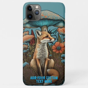 Capa Para iPhone 11 Pro Max Casa Floral Campestre Personalizada com Cogumelo R