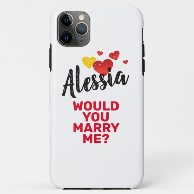 Capa Para iPhone 11 Pro Max Casado Me (Verso)