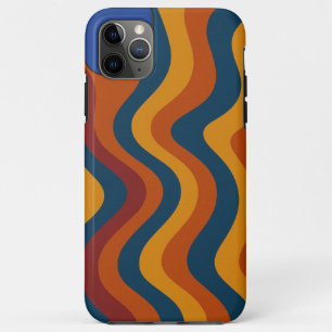 Capa Para iPhone 11 Pro Max Cascata de ondas Abstrato coloridas