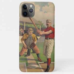 Capa Para iPhone 11 Pro Max Case mate do ipod touch do basebol do vintage mal