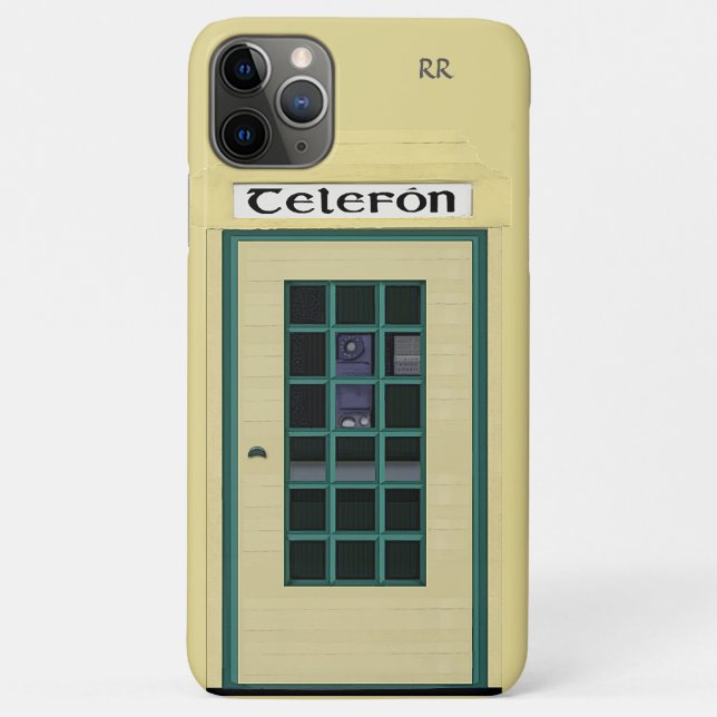 Capa Para iPhone 11 Pro Max Caso de Caixa de Telefone Irlandês (Verso)