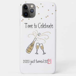 Capa Para iPhone 11 Pro Max Celebrar o Design de Anos novos 2020 Turned 2021