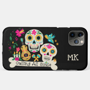 Capa Para iPhone 11 Pro Max Chamando Todos os Espíritos Dia dos Mortos Colorid