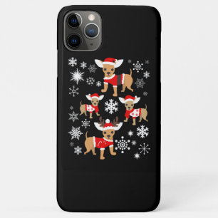 Capa Para iPhone 11 Pro Max Chihuahua Christmas Lover