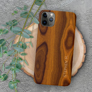 Capa Para iPhone 11 Pro Max Chique Personalizado Estilo Padrão de Textura de M