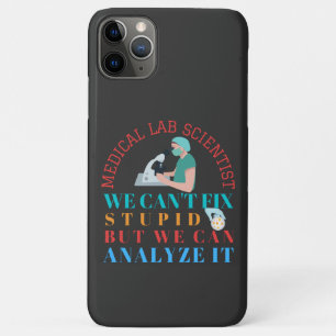 CAPA PARA iPhone 11 PRO MAX CIENTISTA DO LABORATÓRIO MÉDICO NÃO CONSEGUE CO