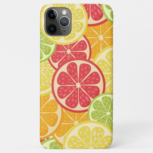 Capa Para iPhone 11 Pro Max Citros de Cartoon (Verso)