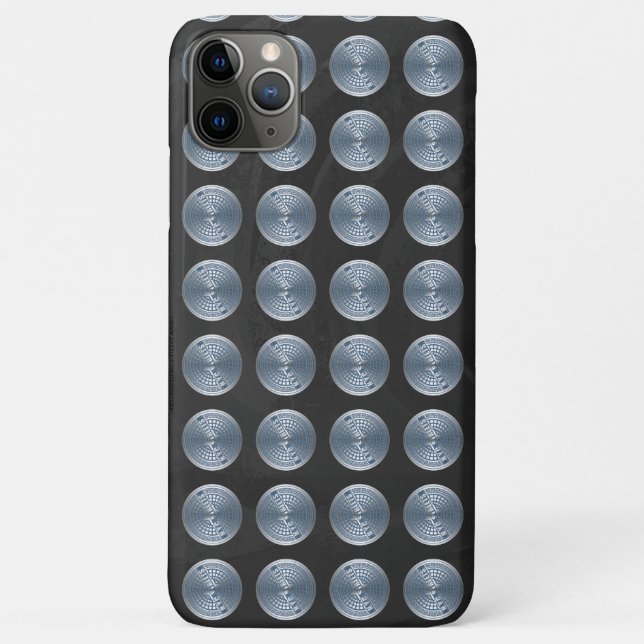 Capa Para iPhone 11 Pro Max Cobrir Manhole NYC (Verso)