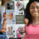 Capa Para iPhone 11 Pro Max Colagem de Fotografias Personalizada 4 com Cotação<br><div class="desc">Capa de telefone personalizada para iphone 11 pro max e muitos outros modelos. O design apresenta uma colagem personalizada de fotos com 4 de suas fotos favoritas, seu nome e o texto "Todo dia é um dia feliz". O modelo de foto está configurado pronto para que você adicione suas fotos,...</div>