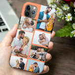 Capa Para iPhone 11 Pro Max Colagem de Fotos Trendy Orange 7<br><div class="desc">Capas de iphone personalizada com multicolagem de fotos e fundo laranja de tendência. O modelo de foto está configurado pronto para que você adicione suas fotos, trabalhando no sentido horário a partir do topo direito. A colagem de fotos usa formatos de paisagem e retrato para oferecer uma variedade de opções...</div>
