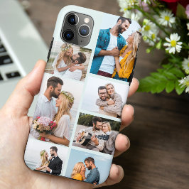 Capa Para iPhone 11 Pro Max Colagem de Fotos Trendy Seafoam 7