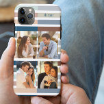 Capa Para iPhone 11 Pro Max Colorblock Stripe 4 Foto e nome<br><div class="desc">Capa de telefone de distribuição de blocos coloridos, personalizada com 4 de suas fotos e seu nome. O design apresenta uma mistura de 10 cores em tons sujos, mudos e neutros em um fundo branco, o que é editável. Projetado para iphone 11 Pro Max, mas também ajustado muitos outros modelos....</div>