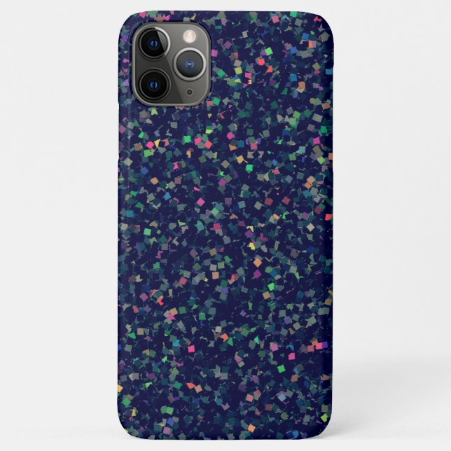 Capa Para iPhone 11 Pro Max Confetti de brilho multicor (Verso)