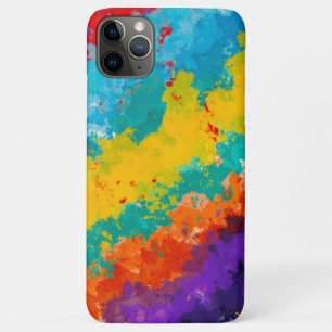 Capa Para iPhone 11 Pro Max Cor de tinta da festa Salpicos coloridos