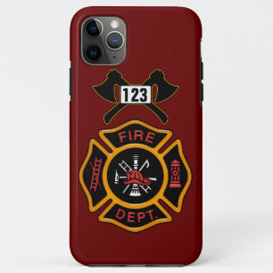 Capa Para iPhone 11 Pro Max Crachá do departamento dos bombeiros