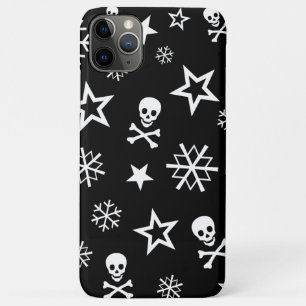 Capa Para iPhone 11 Pro Max Crânios e flocos de neve