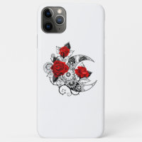 Crescente Mecânico com Rosas vermelhas