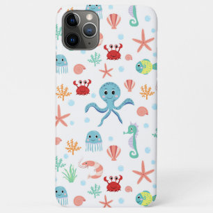 Capa Para iPhone 11 Pro Max Criaturas Marinhas Subaquáticas Caprichosas