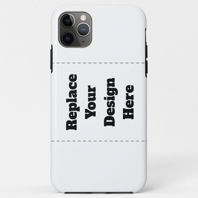 Capa Para iPhone 11 Pro Max Crie seu próprio branco  (Verso)