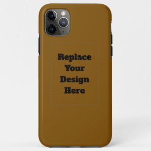 Capa Para iPhone 11 Pro Max Crie seu próprio marrom
