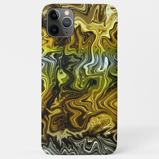 Capa Para iPhone 11 Pro Max Cromo Dourado Metálico Prateado Legal (Verso)