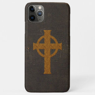 Capa Para iPhone 11 Pro Max Cruz de couro velha do impressão